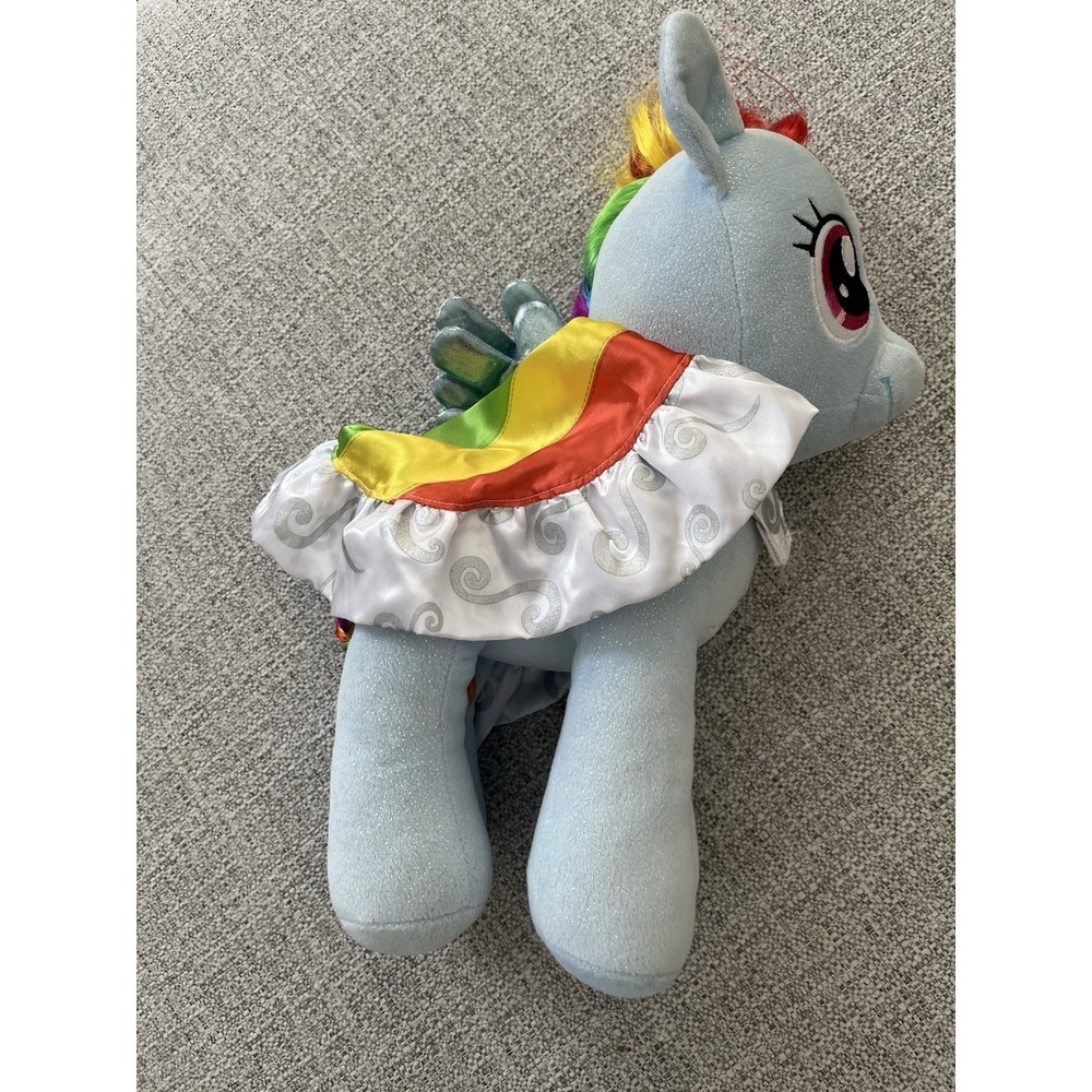 My Little Pony Rainbow Dash Build-A-Bear Stuffed Toy 16" With Rainbow Cape